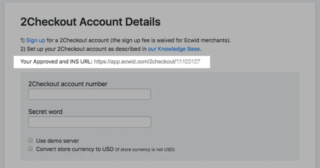 how to find 2checkout account number