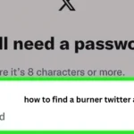 how to find a burner twitter account