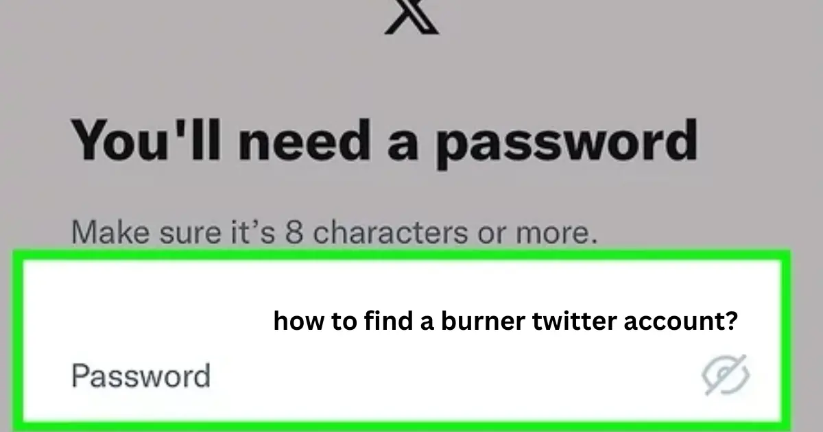 how to find a burner twitter account