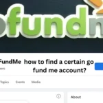 how to find a certain go fund me account