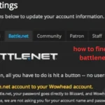 how to find a character battlenet account