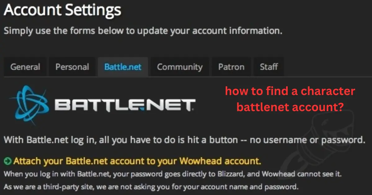 how to find a character battlenet account