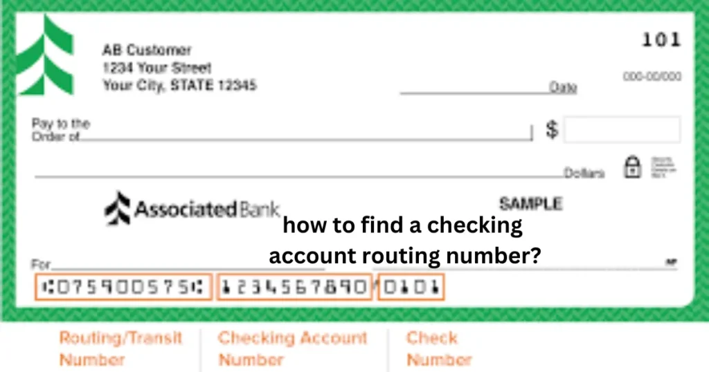 how to find a checking account routing number